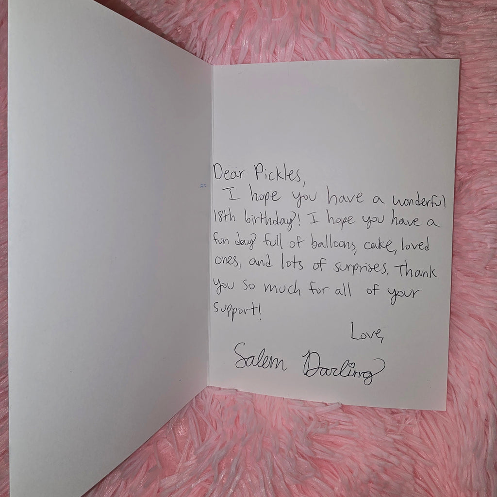 Personalized Handwritten Card from Salem Darling – Signed Message