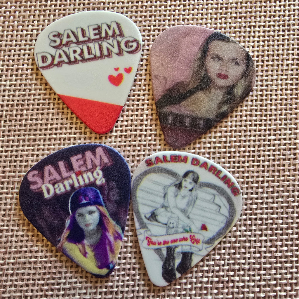 Salem Darling Guitar Picks – Set of 4 | Official Artist Guitar Accessories
